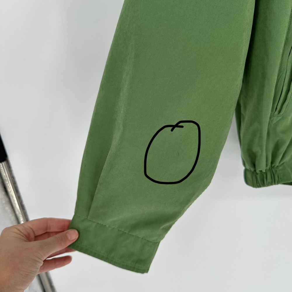 London Fog Bomber Jacket, Green, Medium - Picture 12 of 13